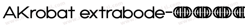 AKrobat extrabode字体转换